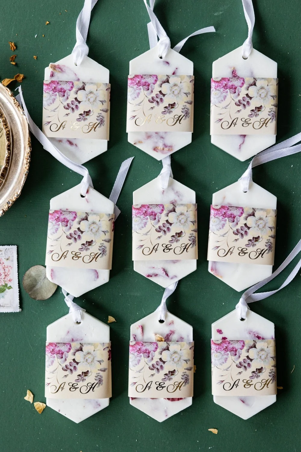 Regalos de cera de soja personalizados para bodas - WF6
