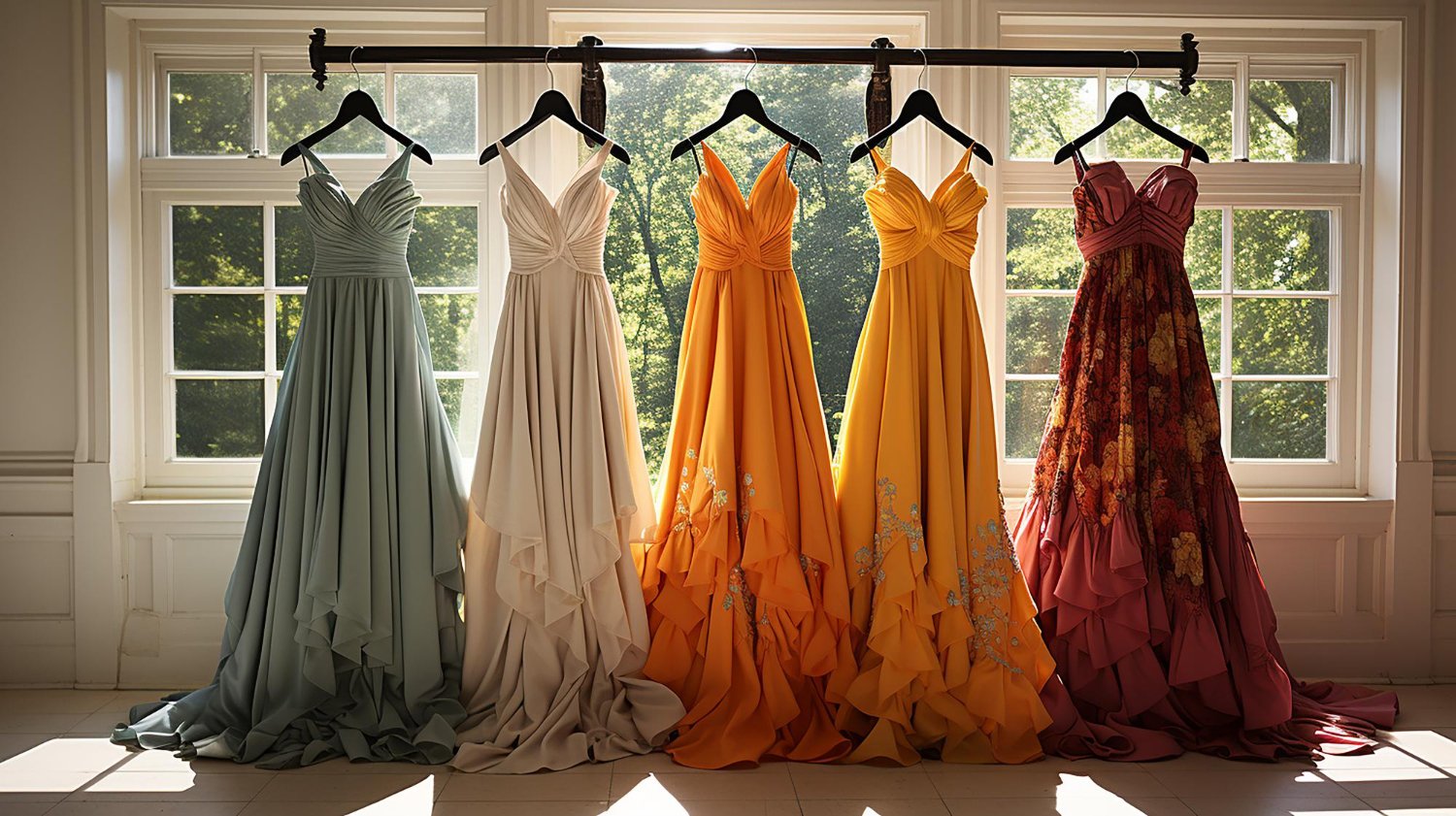 photo of beautiful model dresses