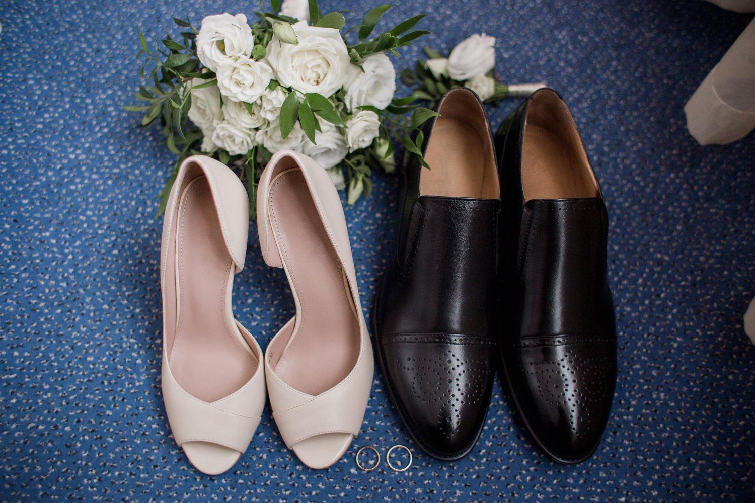 shoes of the bride and groom