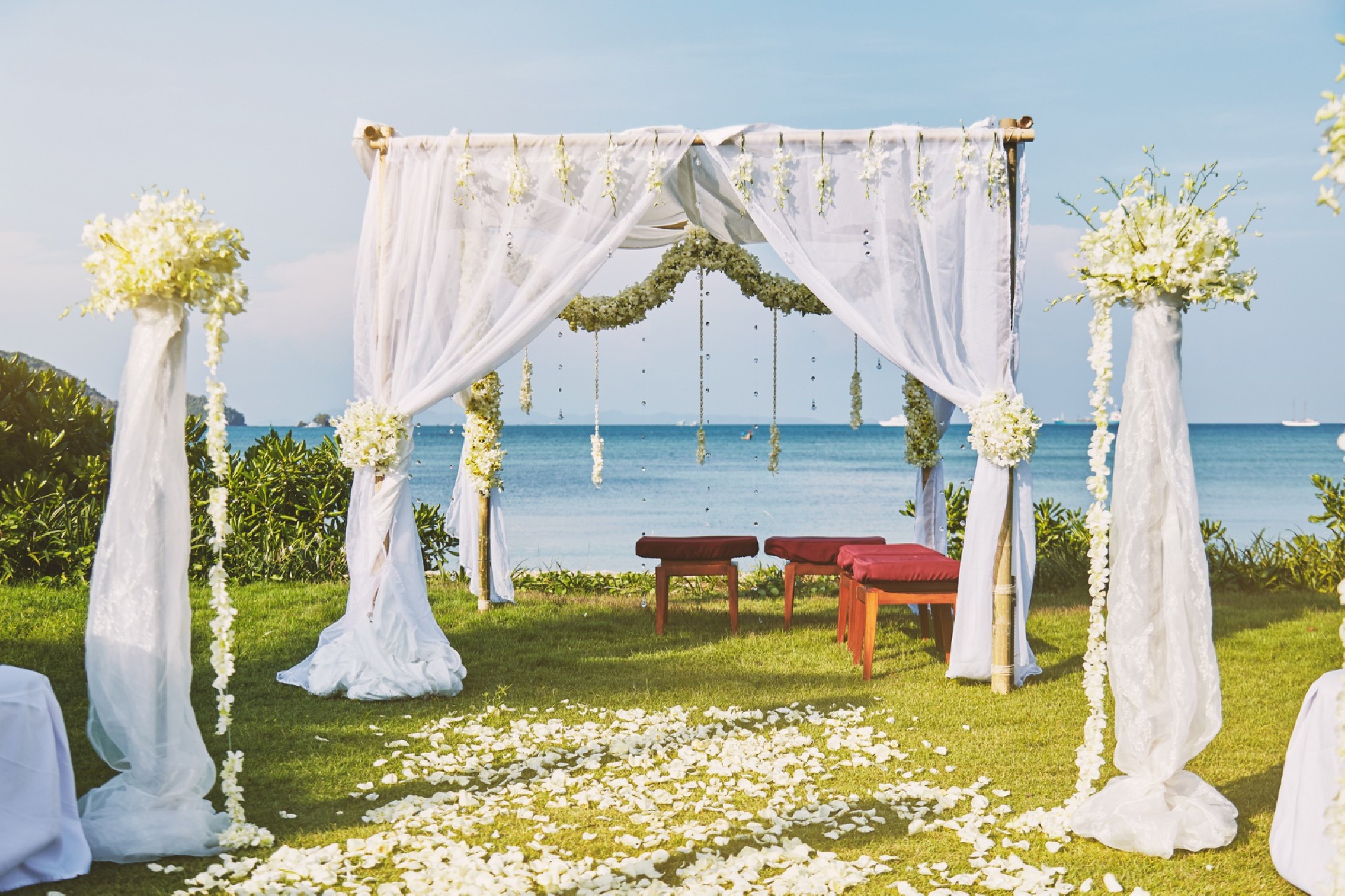 Wie dekoriert man einen Pavillon für eine Hochzeit?