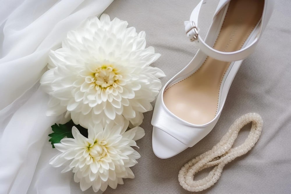 ¿Se pueden usar tacones blancos para una boda?