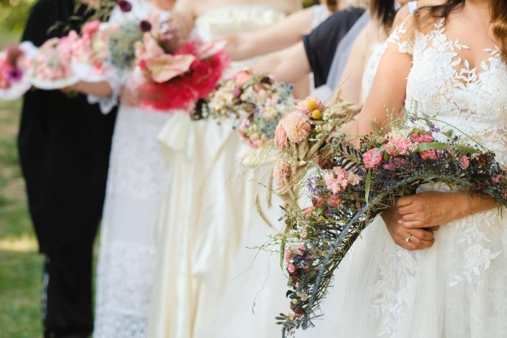Chi riceve i fiori ad un matrimonio?
