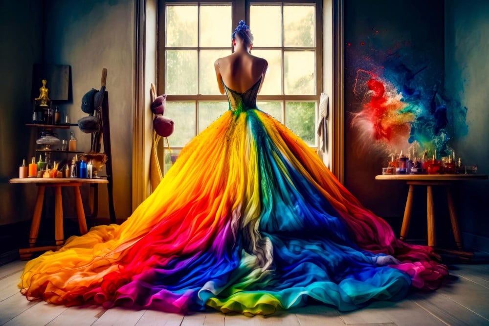 Kann man ein Hochzeitskleid färben?
